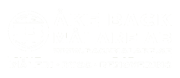 Åke Back Målare AB Logotyp vit